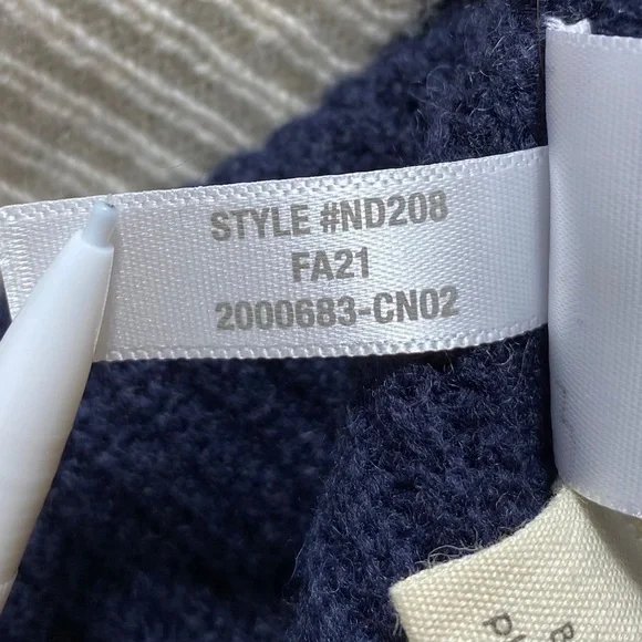 Madewell Womens Glenbrook Half Zip Merino Wool Blend Color-block Sweater‎ Size M - Picture 12 of 13